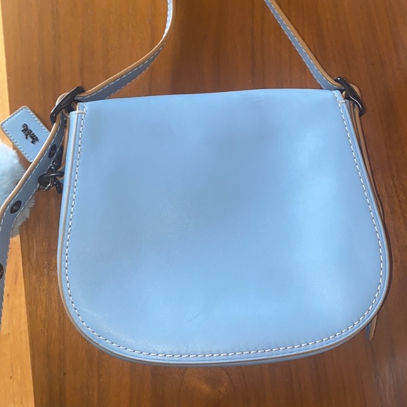Blue leather Coach crossbody/shoulder bag! - Picture 5 of 6